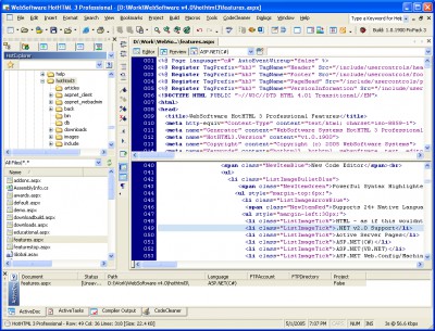 HotHTML 3 Professional 1.6.3389 screenshot