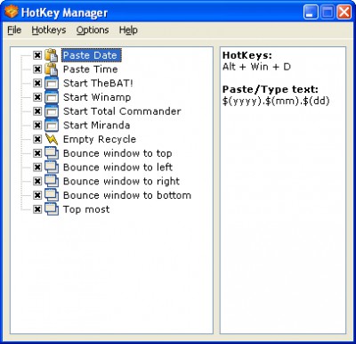HotKeyManager 1.0 screenshot