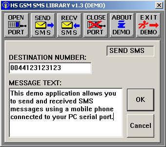 HS GSM SMS C Source Library 1.3 screenshot