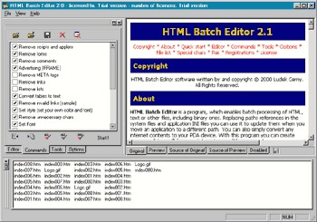 HTML Batch Editor 2.2 screenshot