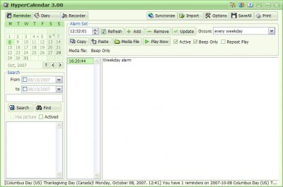 HyperCalendar 3.06 screenshot