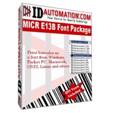 IDAutomation MICR Font Advantage 4.9 screenshot