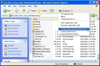 IE FTP Enhancer 1.4 screenshot