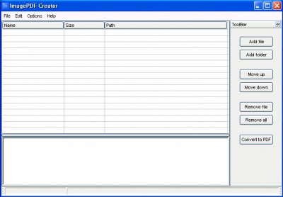 ImagePDF Creator 1.80 screenshot