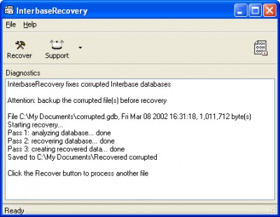 InterbaseRecovery 1.6.0818 screenshot