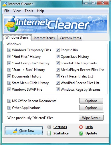Internet Cleaner 3.7 screenshot
