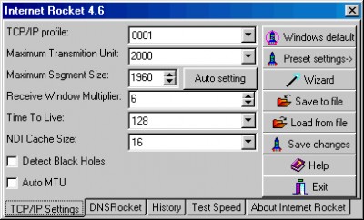 Internet Rocket Homepageware 5.0 screenshot