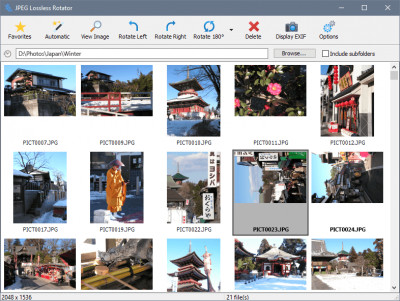 JPEG Lossless Rotator 10.0 screenshot