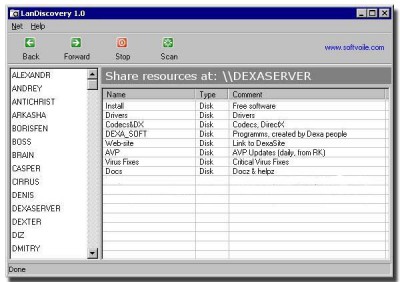 LanDiscovery 1.02 screenshot