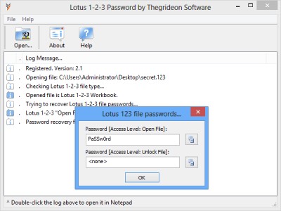 Lotus 1-2-3 Password 2015.06.01 screenshot