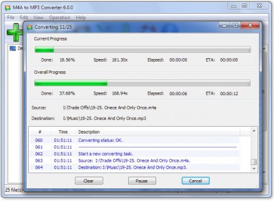 M4A to MP3 Converter 1.2.3.2 screenshot