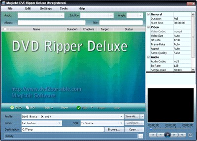 Magicbit DVD Ripper Standard 6.7.35.031 screenshot