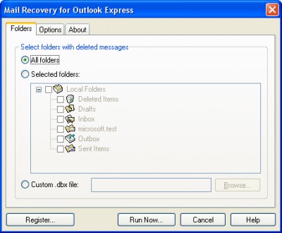 Mail Recovery for Outlook Express 2.3.1 screenshot