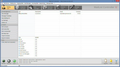 MailList Controller Free 12.8 screenshot