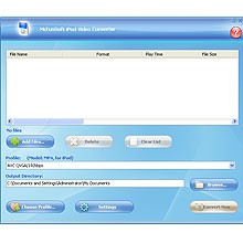 McFunSoft iPod Video Converter 9.0.4.189 screenshot
