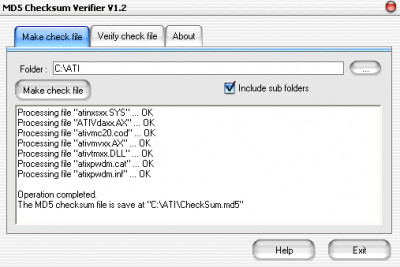 MD5 Checksum Verifier 6.2 screenshot