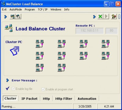ME Cluster - Load Balance 8.1 screenshot