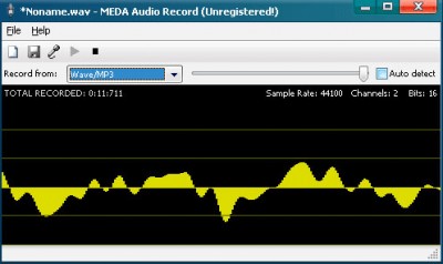MEDA Audio Recorder 1.5 screenshot