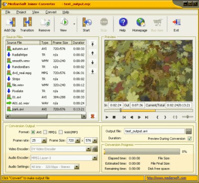 MedianSoft Joiner-Converter 3.8 screenshot