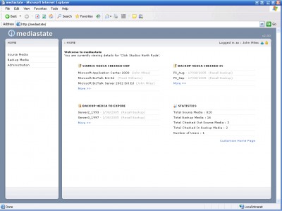 Mediastate 2.0 screenshot