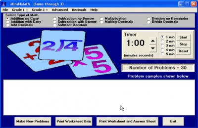 Mind4Math Advanced 1.1 screenshot