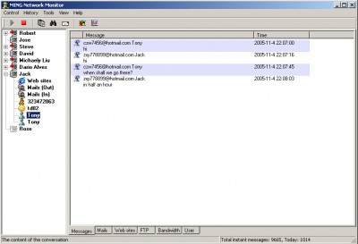MING Network Monitor 4.0 screenshot