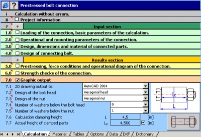 MITCalc - Bolted connection 1.22 screenshot