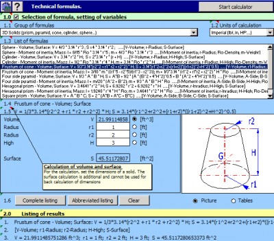 MITCalc - Technical Formulas 1.19 screenshot