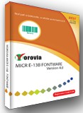 Morovia MICR E-13B Fontware 4.0 screenshot