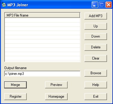 MP3 Joiner 1.2.6.3 screenshot