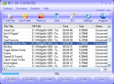 MP3 RM Converter 1.32.26 screenshot