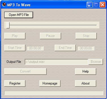 MP3 To Wave 1.2.5.2 screenshot
