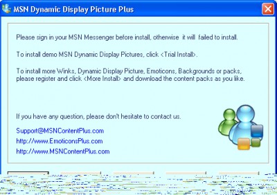 MSN Dynamic Display Pictures Plus 2.0 screenshot