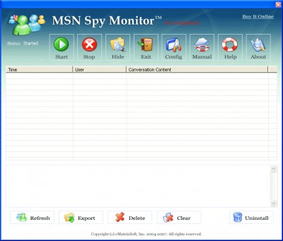 MSN Spy Monitor 2007 6.6.1 screenshot