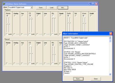 MSSMixer 1.00 screenshot