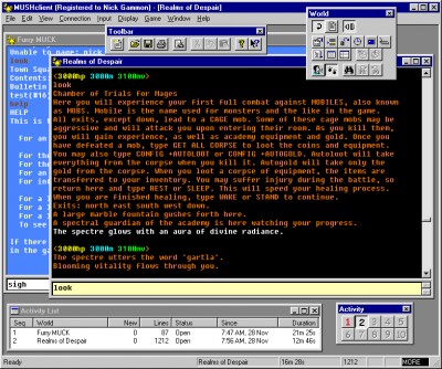 MUSHclient 3.45 screenshot