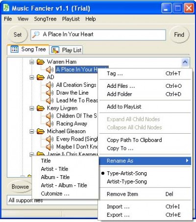 Music Fancier 1.3 screenshot