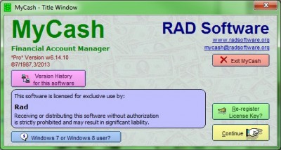 MyCash 6.14.10 screenshot