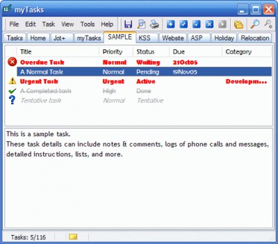 myTasks 1.7.0 screenshot