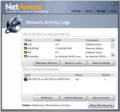NetAware 1.20 screenshot