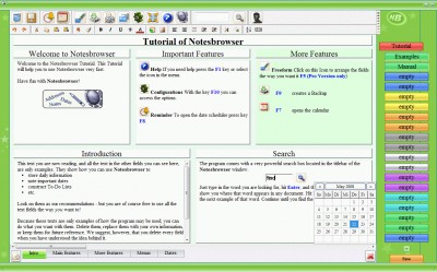 Notesbrowser 1.8.6 screenshot