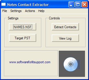 NotesContactExtractor 1.8 screenshot