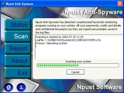 Npust Anti-Spyware 8.0 screenshot