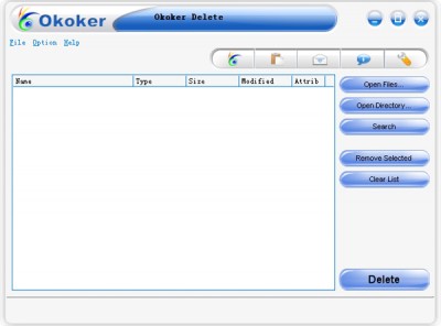 Okoker Delete 3.3 screenshot
