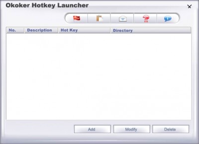 Okoker HotKey Launcher 4.6 screenshot