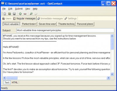 OptContact 1.0.4 screenshot
