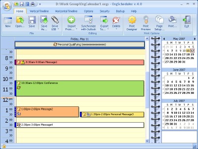 OrgScheduler 4.6 screenshot