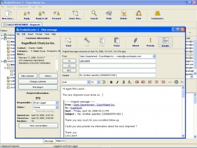 OroMailCenter 2.19 screenshot