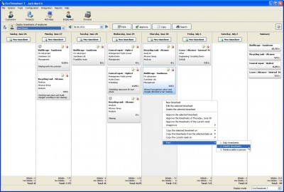 OroTimesheet 7.32 screenshot