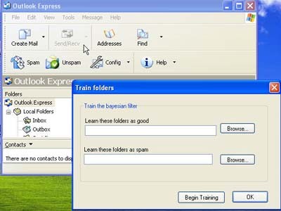Outlook Express Spam Filter 1.0 screenshot